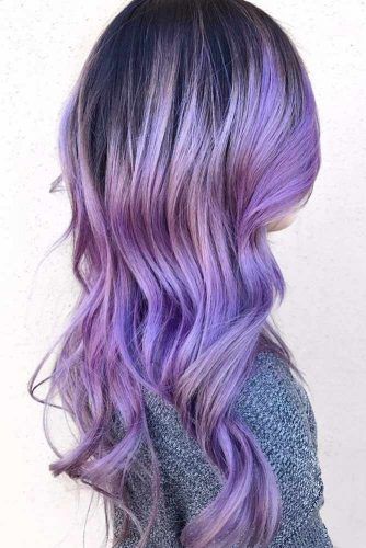Periwinkle Blue Brunette #bluehair #purplehair