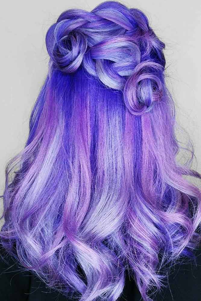 Palatinate Blue #highlighs #bluehair #purplehair