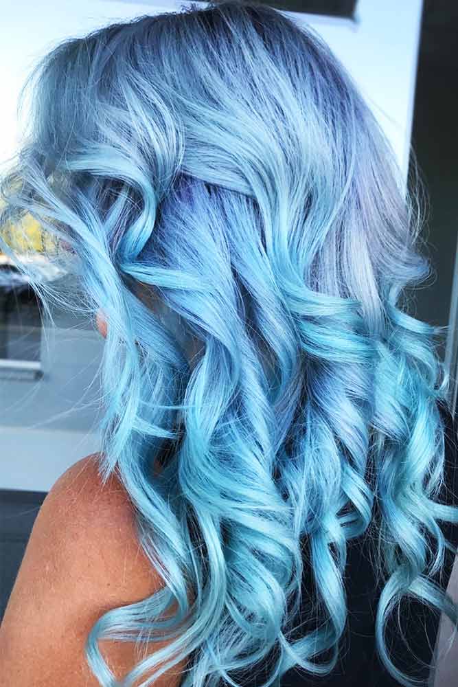 Powder Blue #bluehair