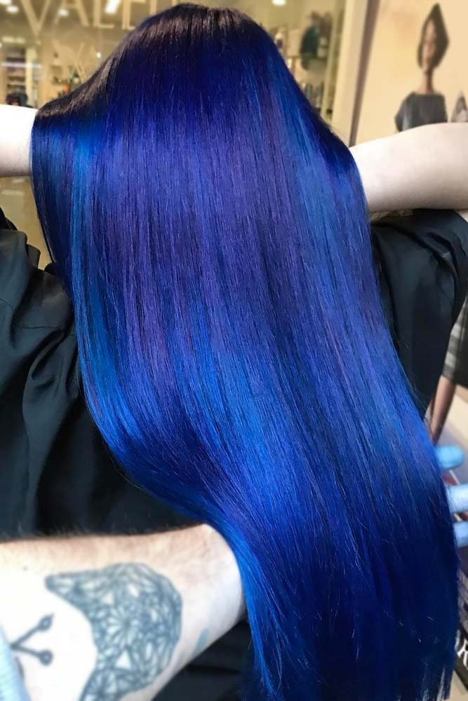 Long Straight Blue Hair | atelier-yuwa.ciao.jp