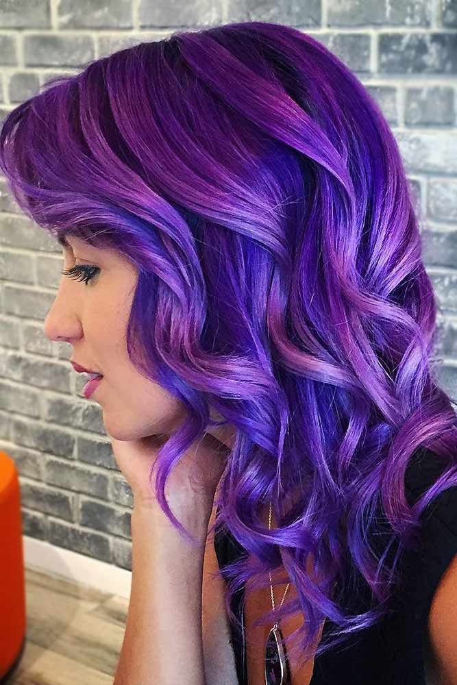 Electric Indigo Ombre #purplehair #bluehair