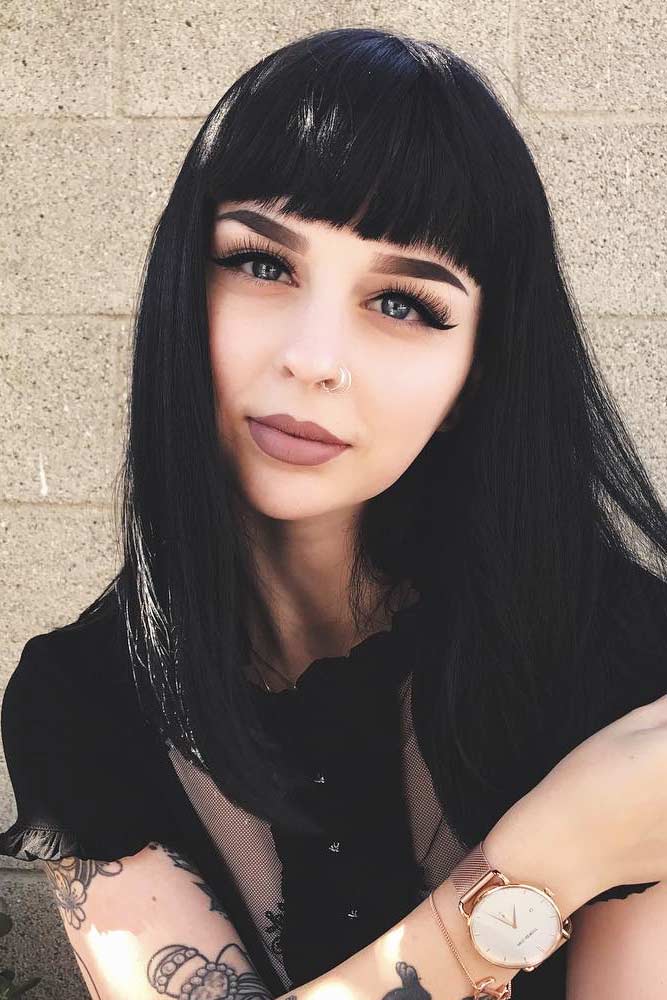 Emo Girl With Black Hair