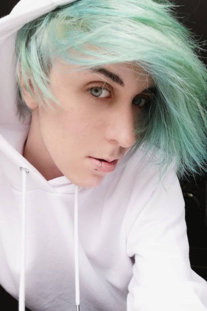Emo Boy With Pastel Hair