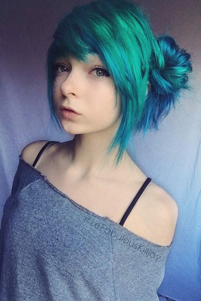 Emo Hair Blue Emo Girl Scene Hair Emo Hair Scene Girl Scene Hair Flickr Douchevase 