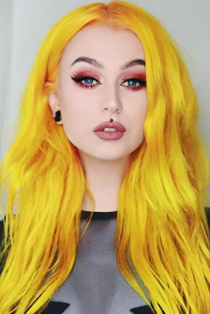 Yellow Emo Hair picture3