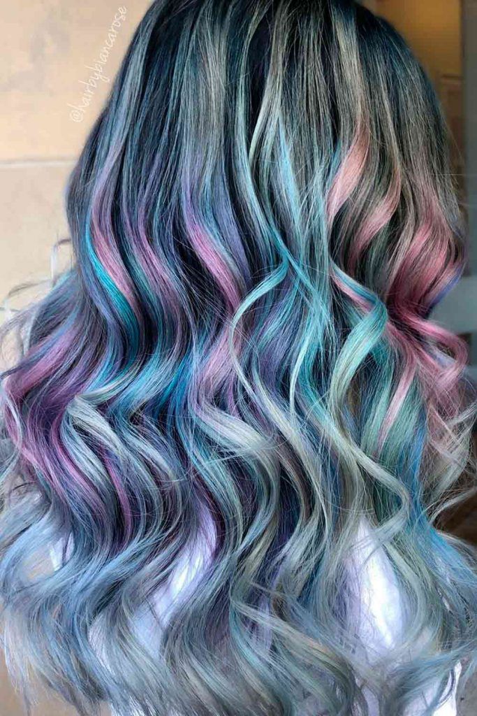 Grey Mermaid Hair Balayage