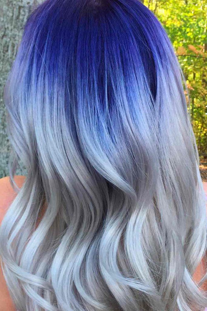 Blue Mermaid Hair Ombre