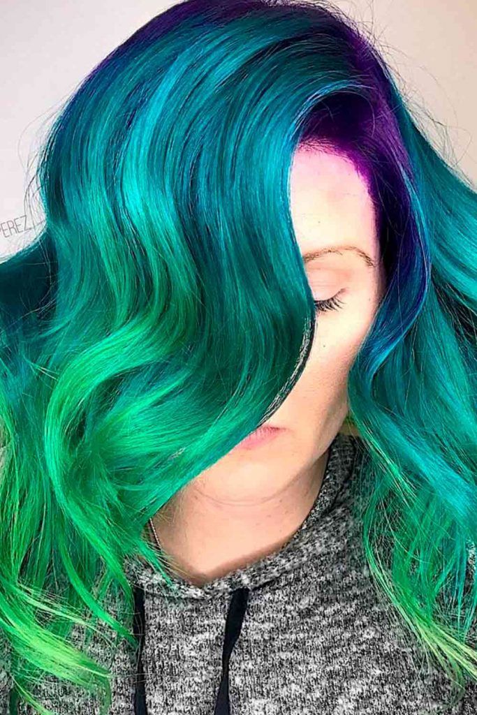 Green Mermaid Hair