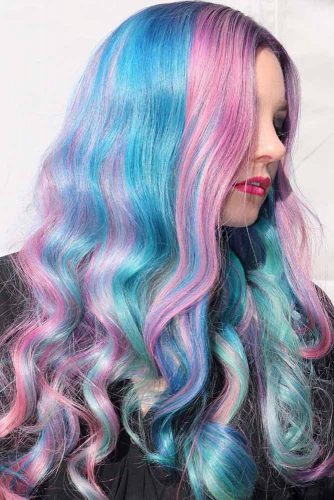 Mermaid Hair with Purple and Pink Tints picture2
