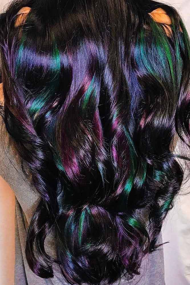 33 Incredible Looks With Oil Slick Hair