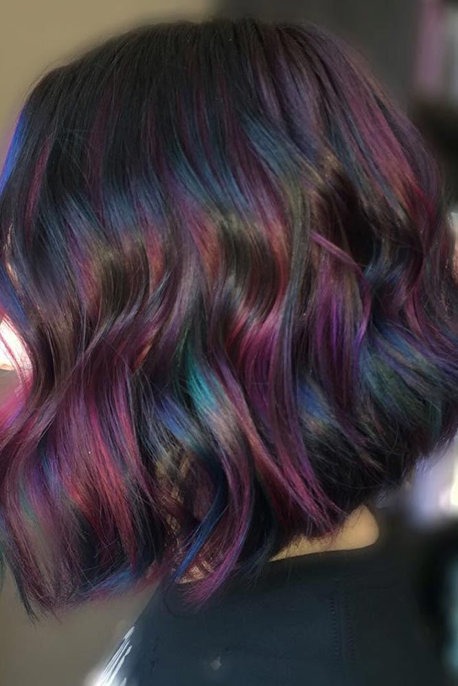23 Incredible Looks With Oil Slick Hair 