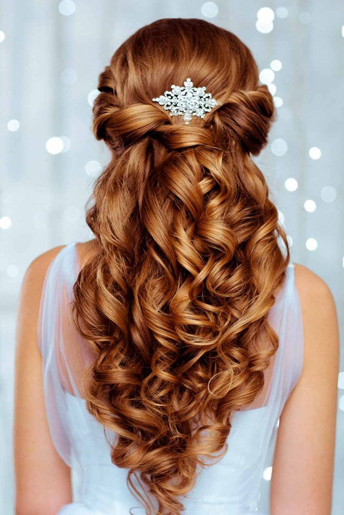 10 Half Up Half Down Wedding Hairstyles Ideas Lovehairstyles Com