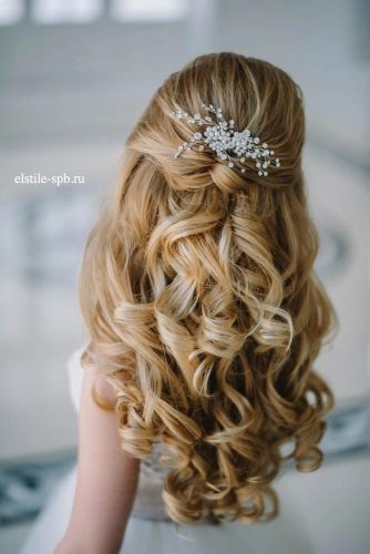 33 Half Up Half Down Wedding Hairstyles Ideas