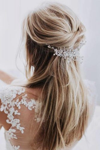 33 Half Up Half Down Wedding Hairstyles Ideas