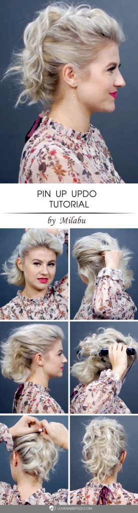 7 Fabulous Updos For Short Hair To Give A Try Lovehairstyles Com