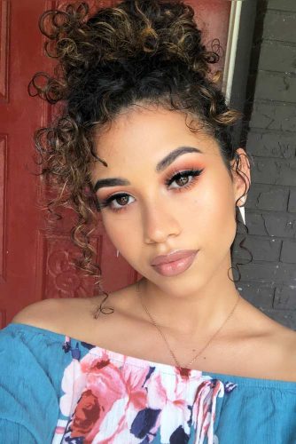 Bun For Long Curly Hairstyles picture3