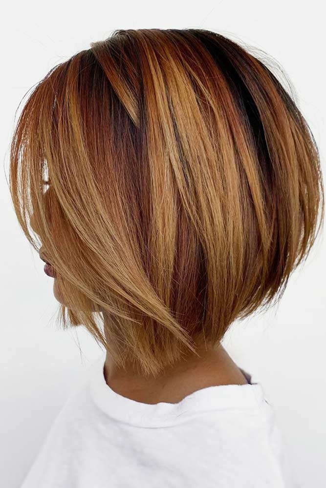 Classic Haircuts For Women Angled Straight 