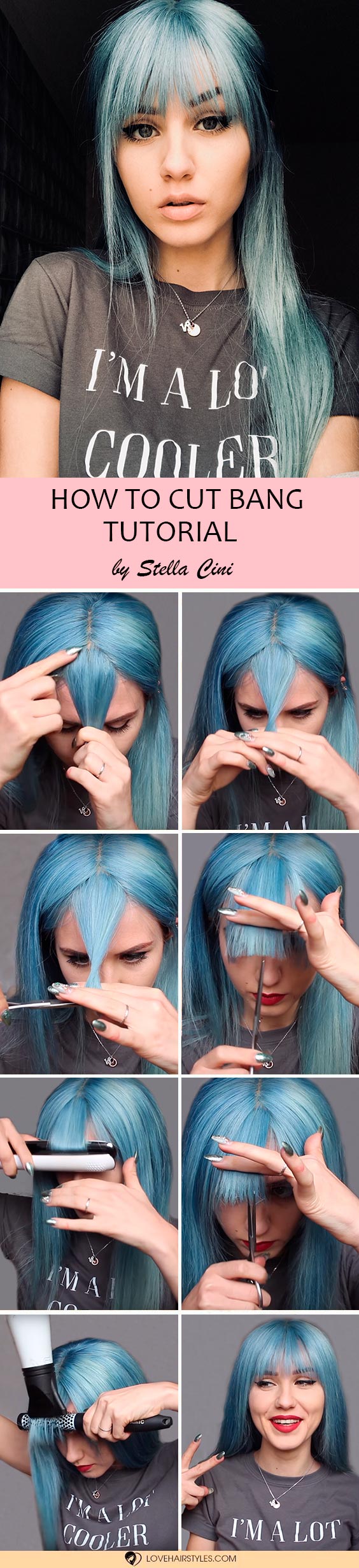 How To Cut Blunt Bangs