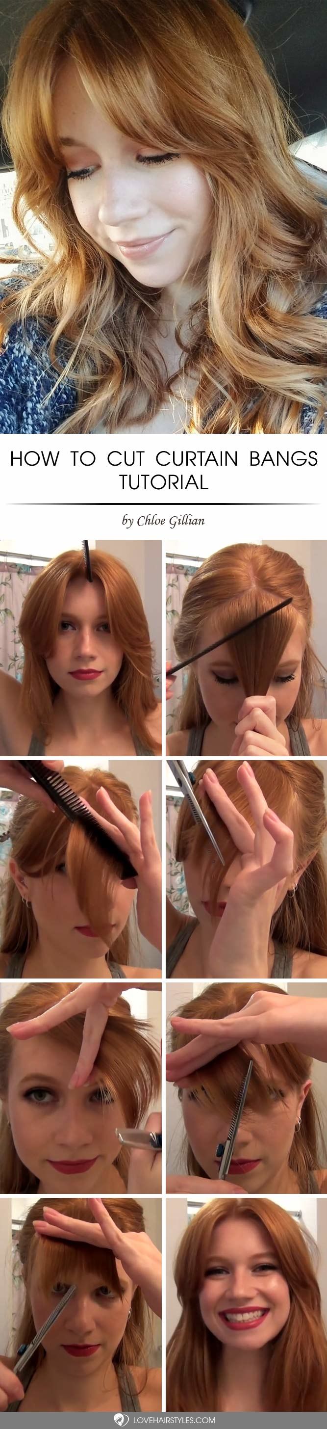 How To Cut Curtain Bangs #howtocutbangs #bangs #tutorials