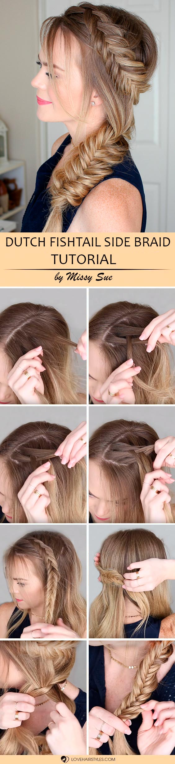 how to fishtail braid your own hair