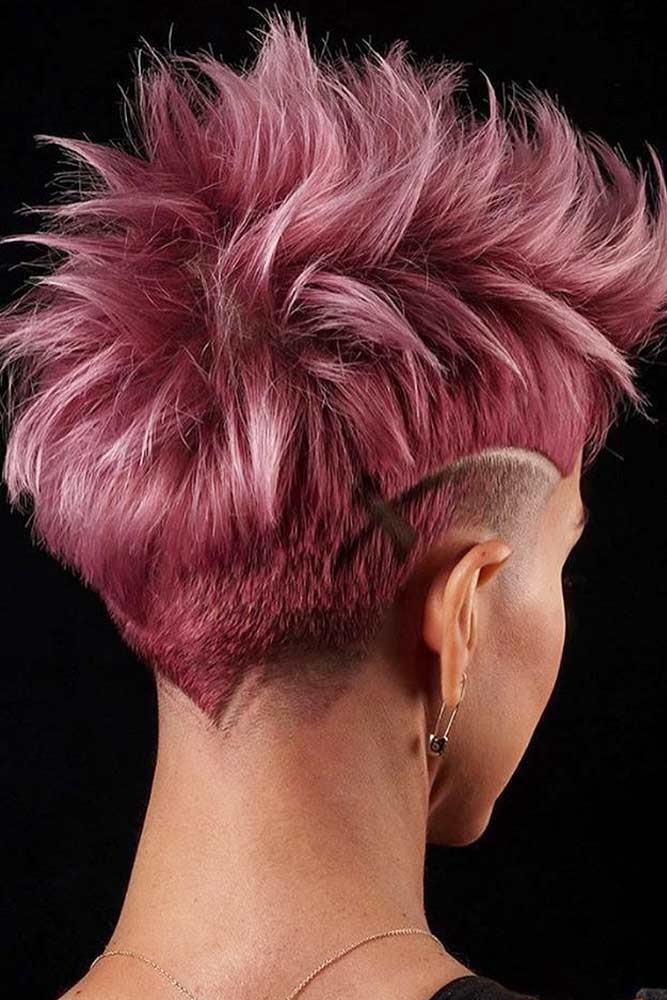 Messy Faded Mohawk With Shaved Stripes #lowfade #fadehaircut #haircuts #mohawk