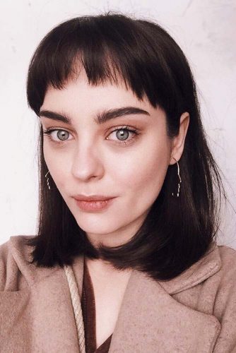 Lob Hairstyles With Bangs picture2