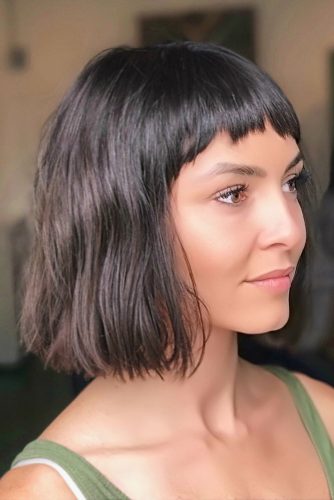 Lob Hairstyles With Bangs picture1