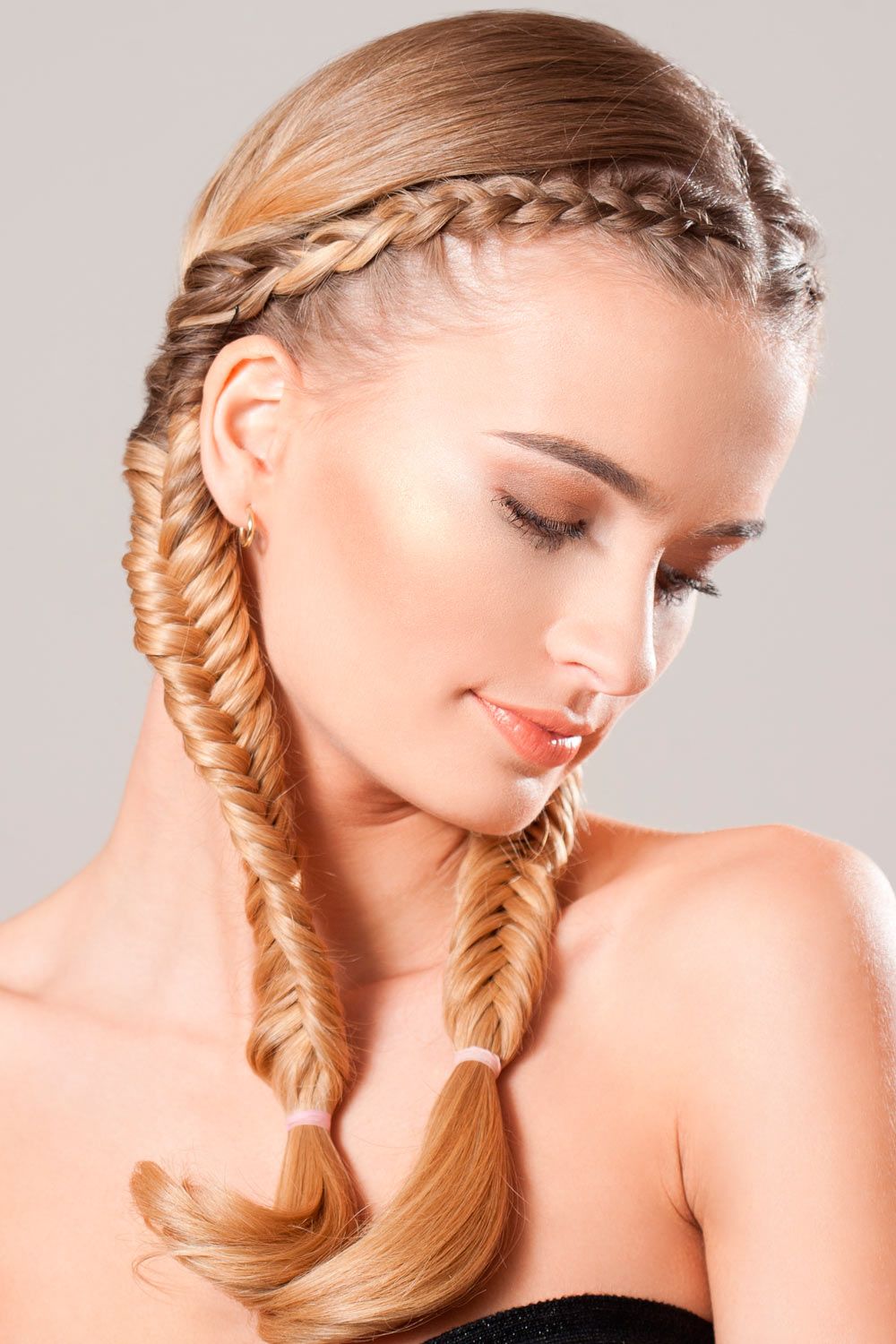 Fishtail Double Braids