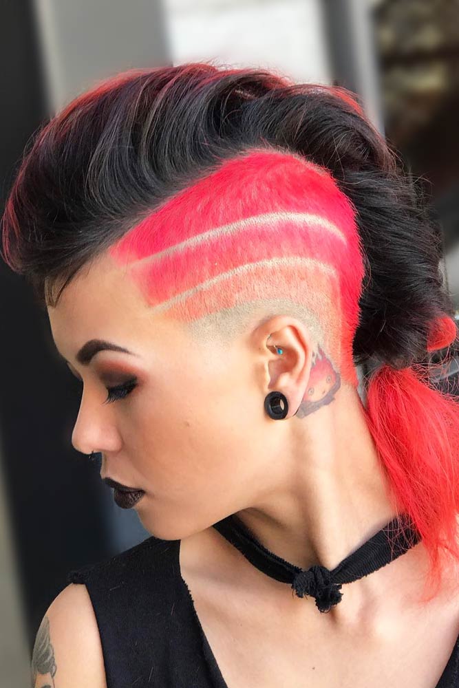 Medium Hairstyles With Undercut Fade picture2
