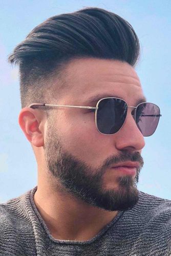 Undercut Comb Over Fade Textured Long Top