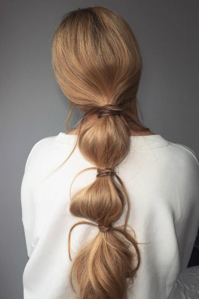 Trendy Bubble Ponytail #ponytail #bubblepony #bubbleponytail