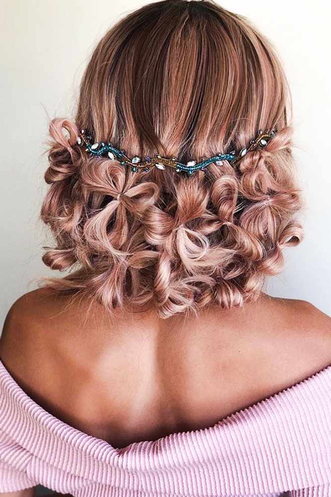 Updo With Flowered Twists #updo