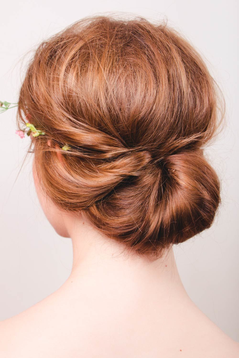 Hairstyle With Low Twisted Bun