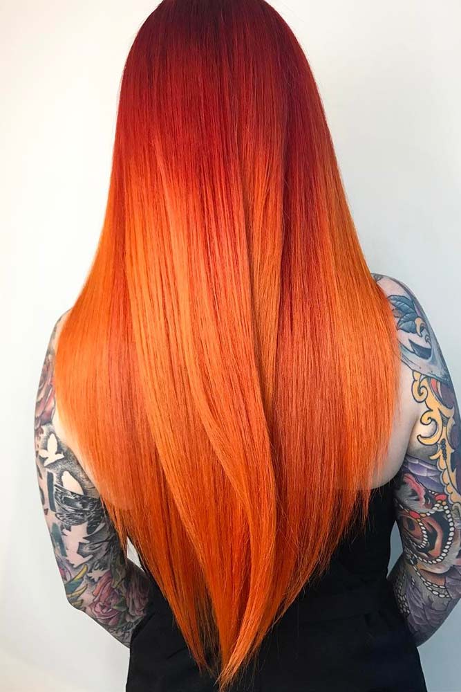 natural red orange hair