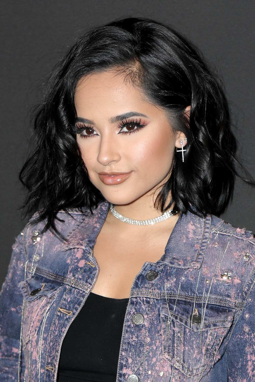 Becky G Wavy Bob Haircut