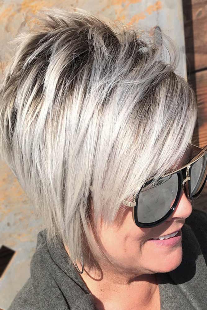 35 Youthful Ideas Of Wearing Bang Hairstyles For Older Women