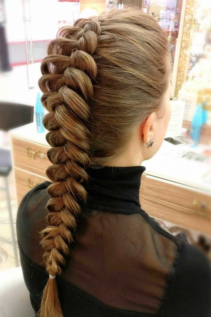 Tight Dutch Braid Mohawk