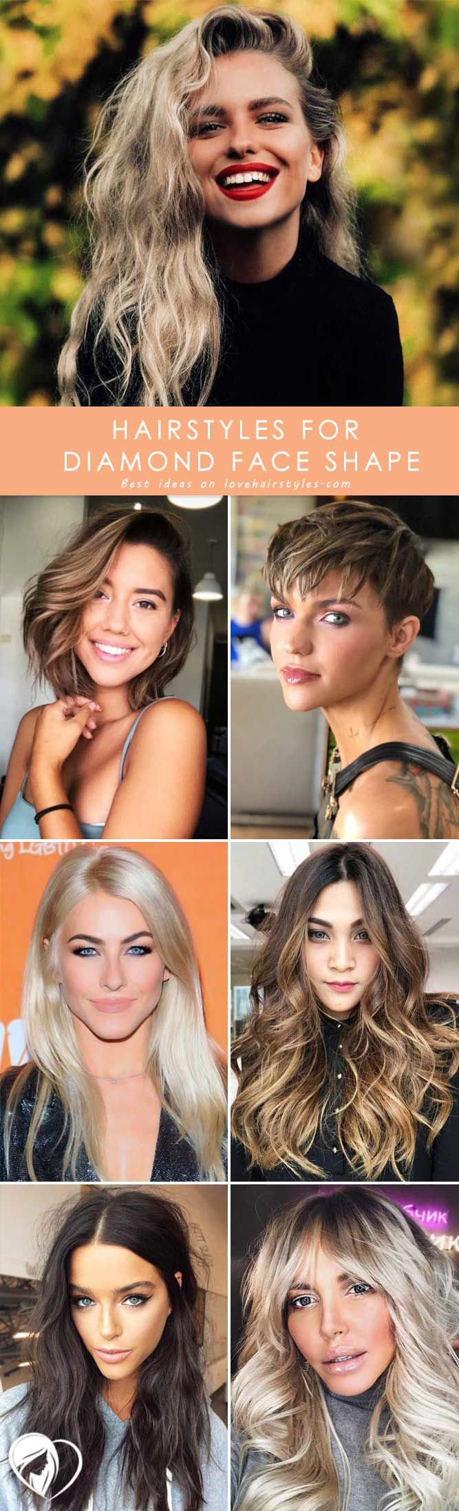 30 Flattering Haircuts And Hairstyles For Diamond Face Shape
