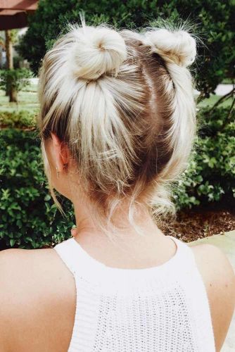24 Easy And Fancy Ideas Of Wearing Hair Bun For Short Hair
