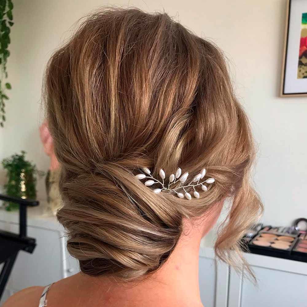 Messy Low Bun With Accessories