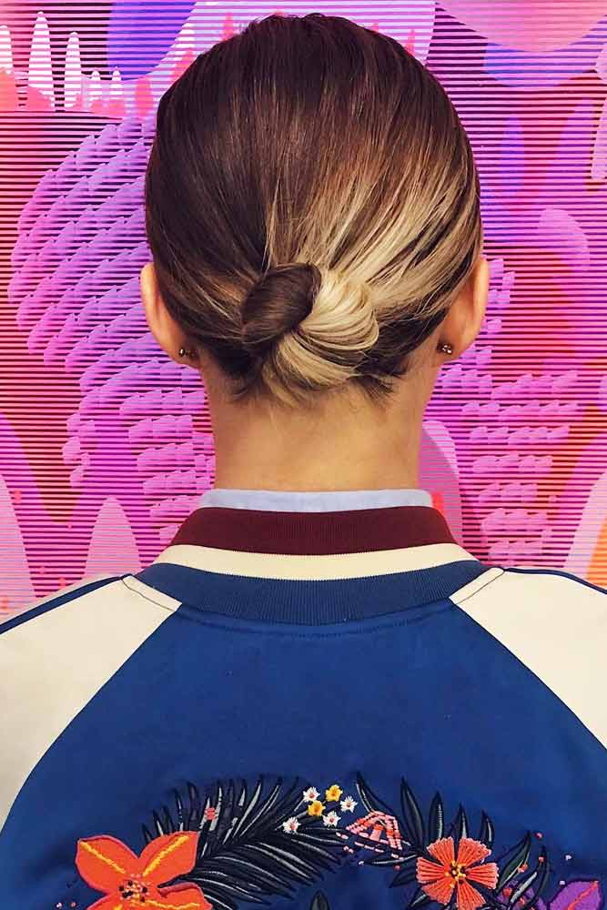 24 Easy And Fancy Ideas Of Wearing Hair Bun For Short Hair