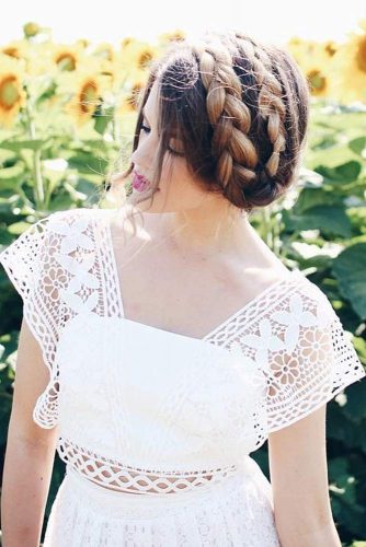 A Both Informal And Formal Braided Hairstyle #longhair #brownhair #updo #braids 