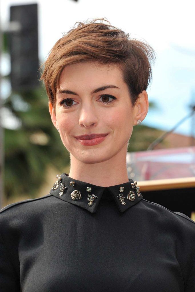 Short Graduated Chop Pixie For Anne Hathaway