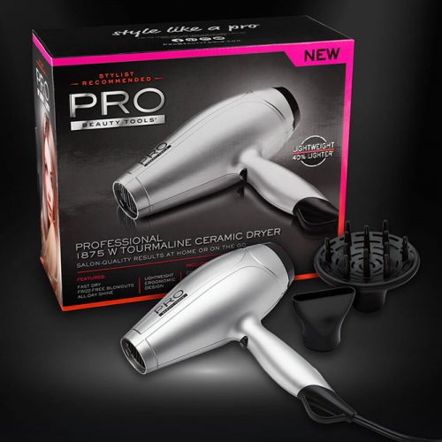 Pro Beauty Tools Stylist Recommended 1875W Lightweight Hair Dryer #hairdryer