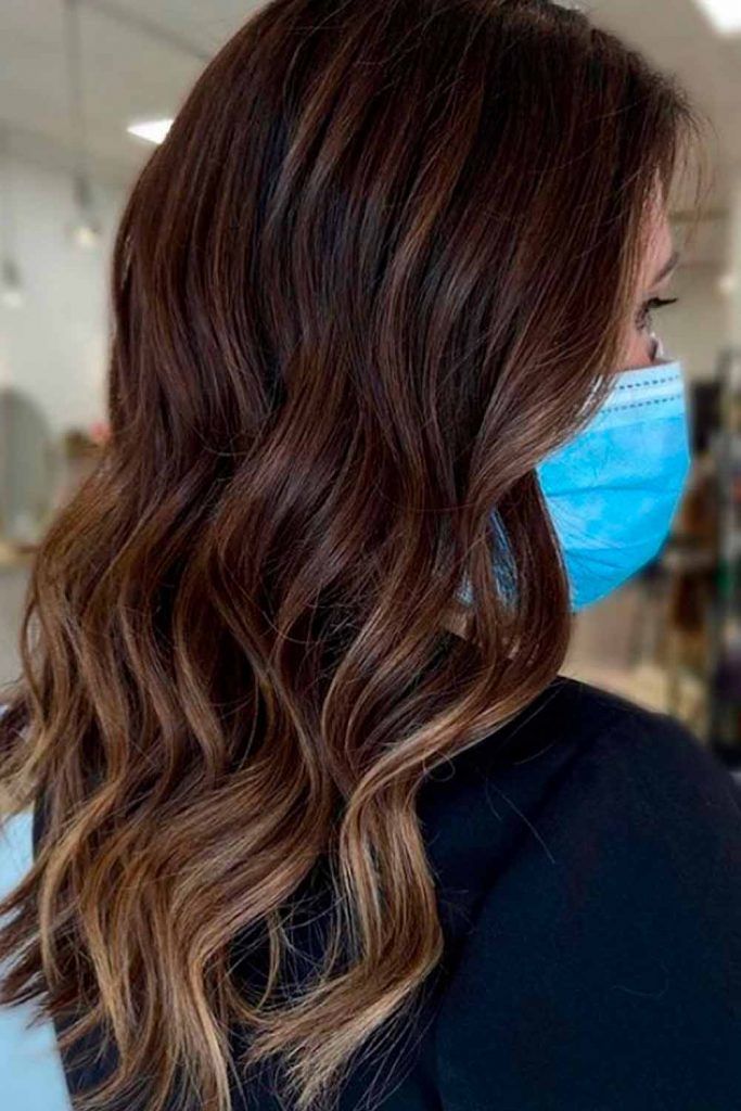 Soft Chestnut Brown Balayage