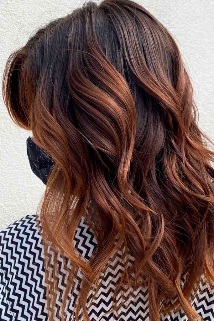 Brunette With Light Chestnut Brown Locks