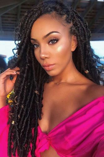 Curly Hair Braids For Natural Hair #crochetbraids #braids #curlyhair