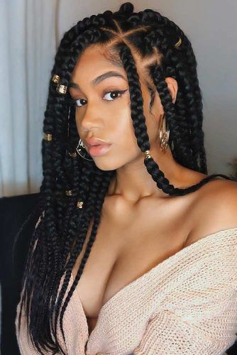 Long Braids & Beads #crochetbraids #braids