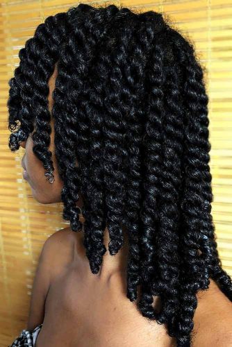 Medium Twists Crochet Braids #crochetbraids #mediumhair