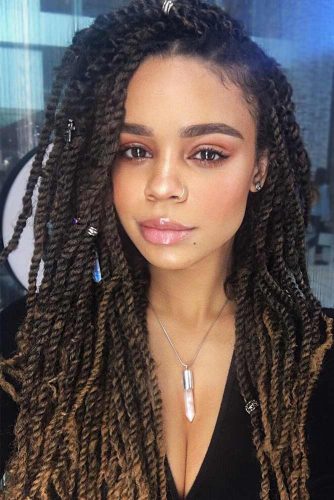 Standout Senegalese Twist Crochets #braids #crochetbraids